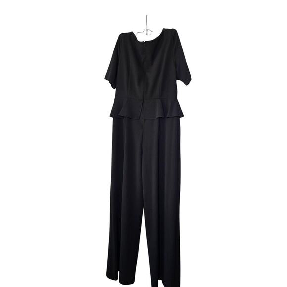 ADRIANNA PAPELL Womens Black Gathered Short Sleeve Surplice Neckline Cocktail Wi - Picture 16 of 16